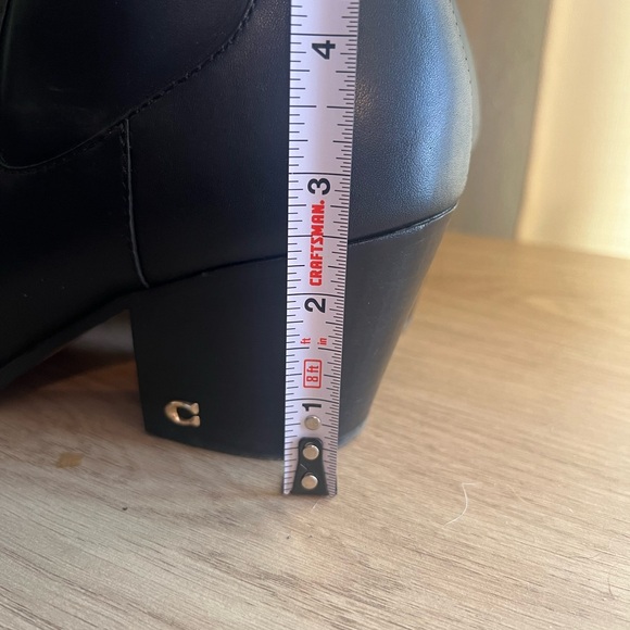 Black Coach Pell Booties with Gold Detailing - Picture 9 of 10